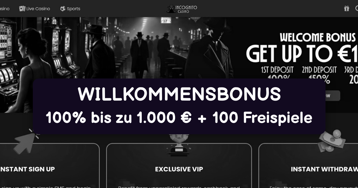 Incognito Casino Deutschland - Beste Online Slots